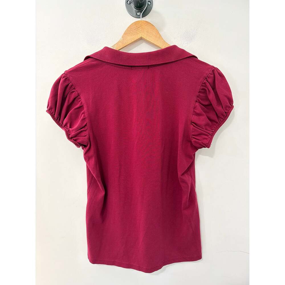 Burberry Polo Shirt Raspberry Red Size L - Picture 5 of 6